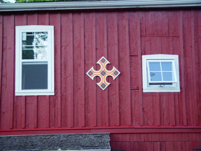 Ethiopian Style Cross on our barn