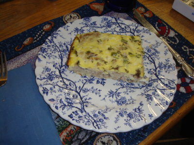 Quiche au Saumon sans Croûte